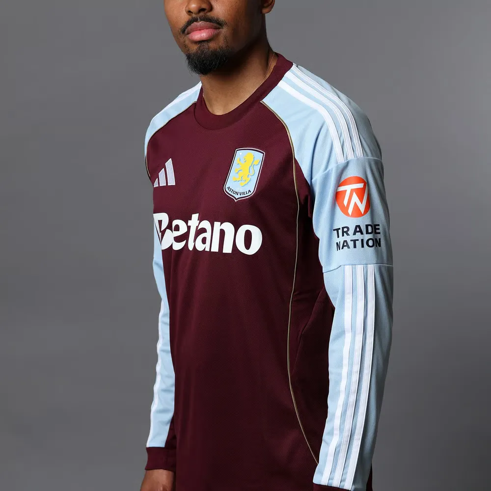 Maillot Manches Longues Domicile Aston Villa 2025/26 Homme – Image 2
