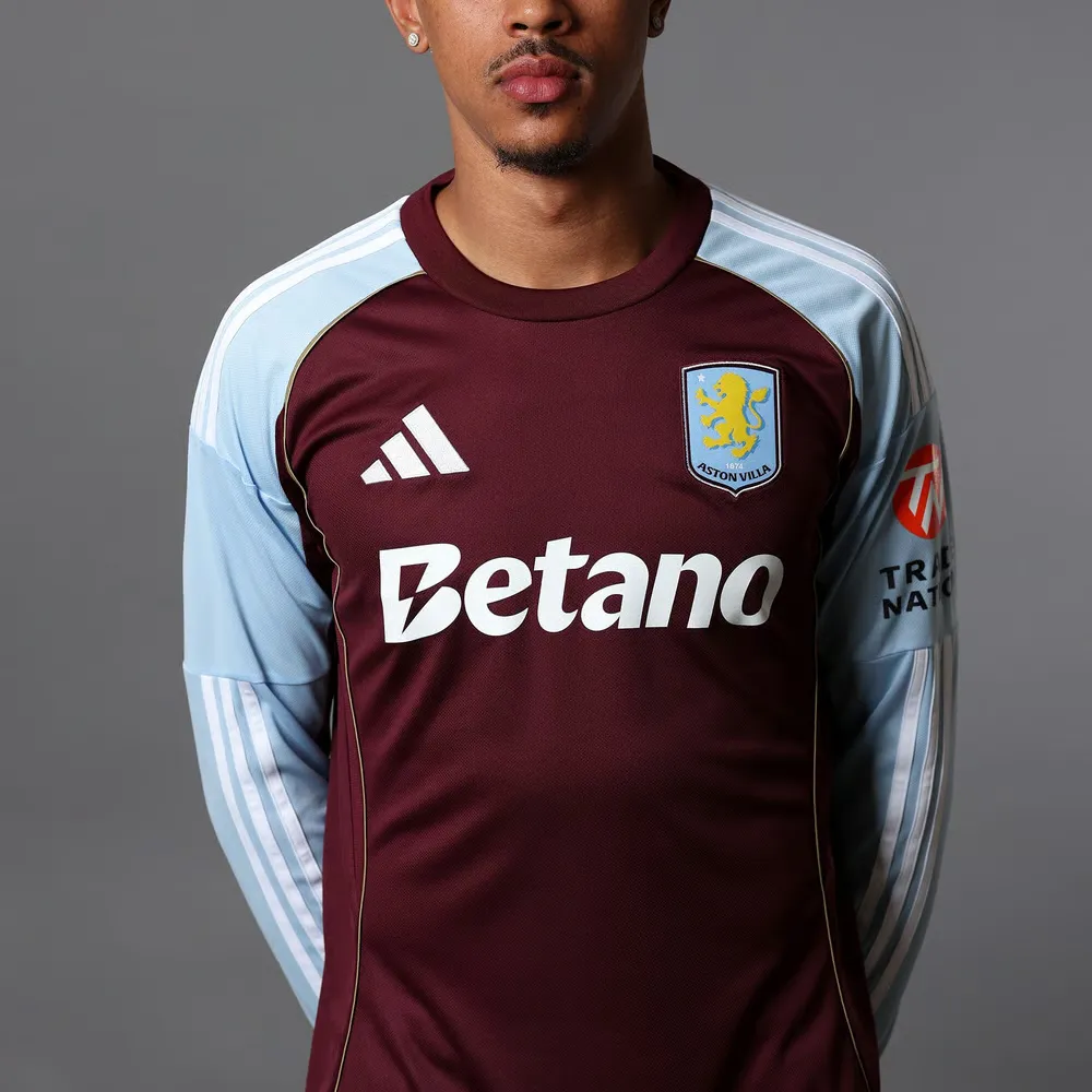 Maillot Manches Longues Domicile Aston Villa 2025/26 Homme