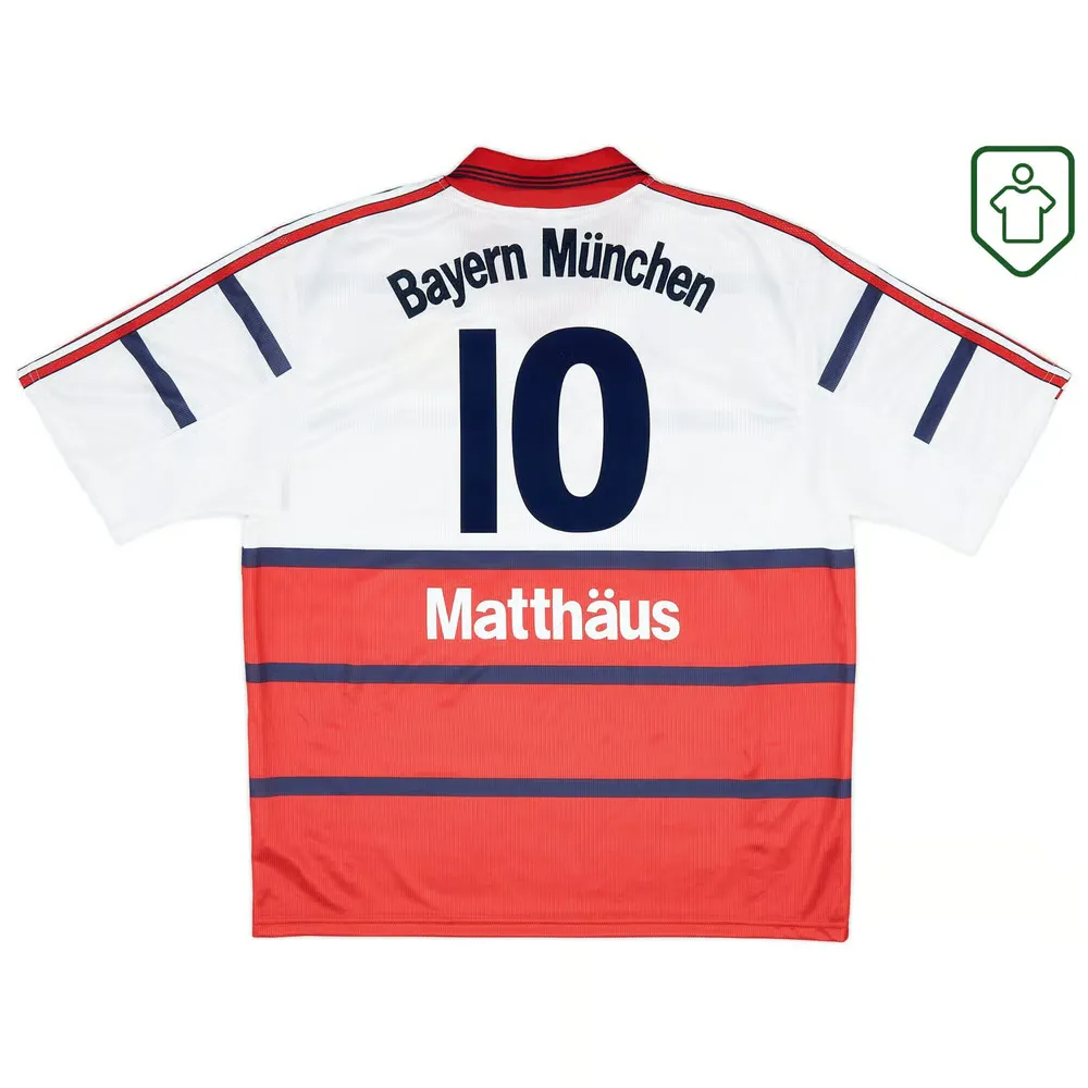 Homme Maillot extérieur rétro Bayern Munich 1998/00 Matthäus #10
