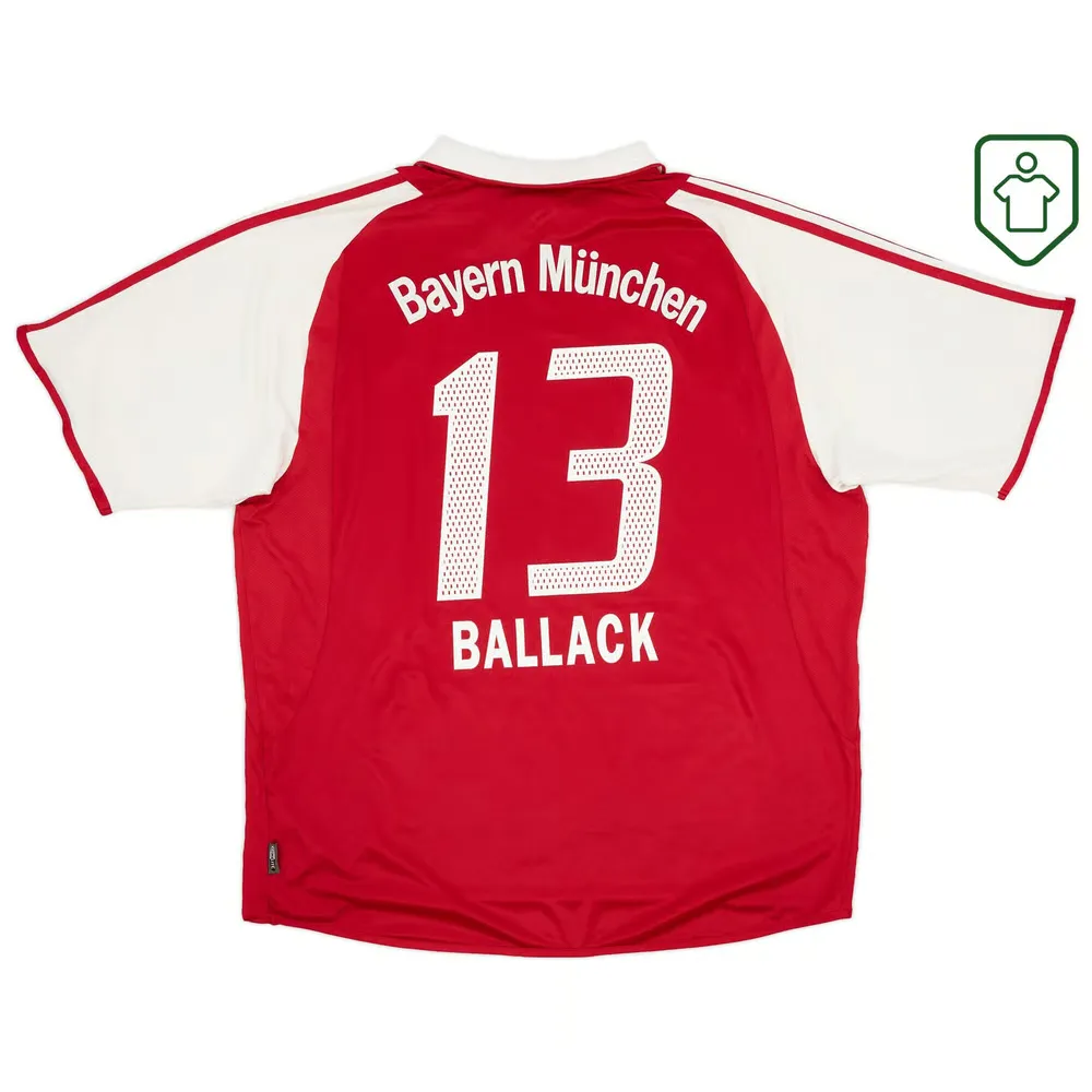 Homme Maillot domicile rétro Bayern Munich 2003/04 Ballack #13