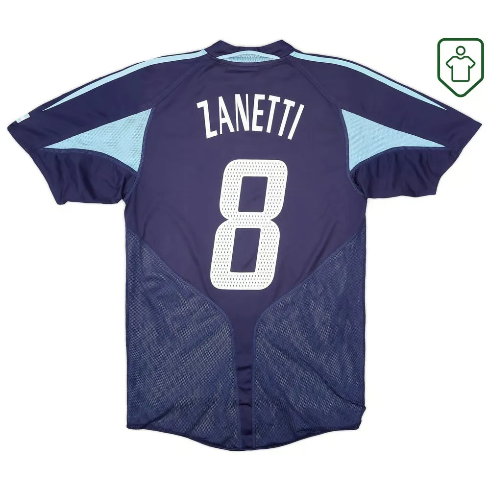 Homme Maillot rétro extérieur Argentine 2004/05 Zanetti #8