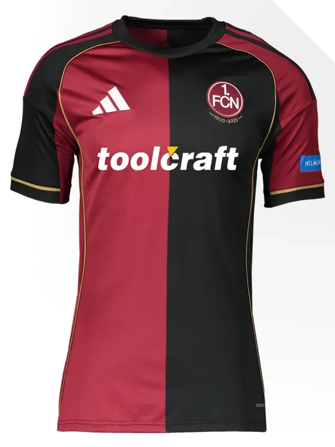 Maillot Hommes 1. FC Nürnberg 2025/26 Domicile