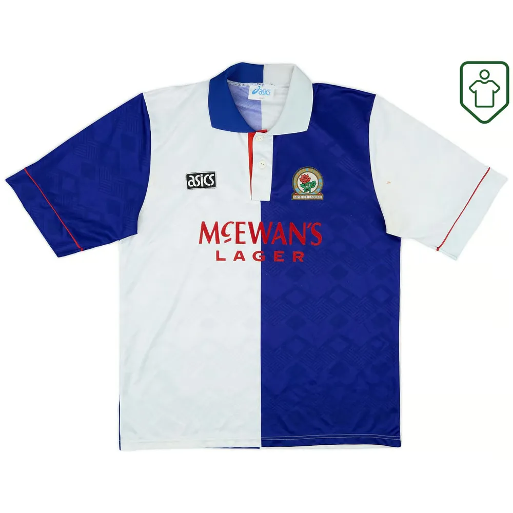 Homme Maillot domicile rétro Blackburn Rovers 1992/94 #6 – Image 2