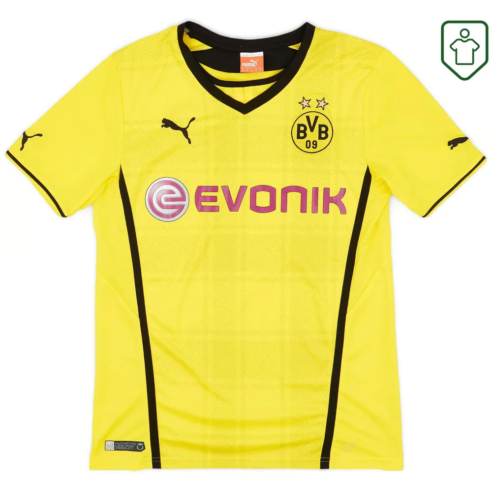 Homme Maillot domicile rétro Borussia Dortmund 2013/14