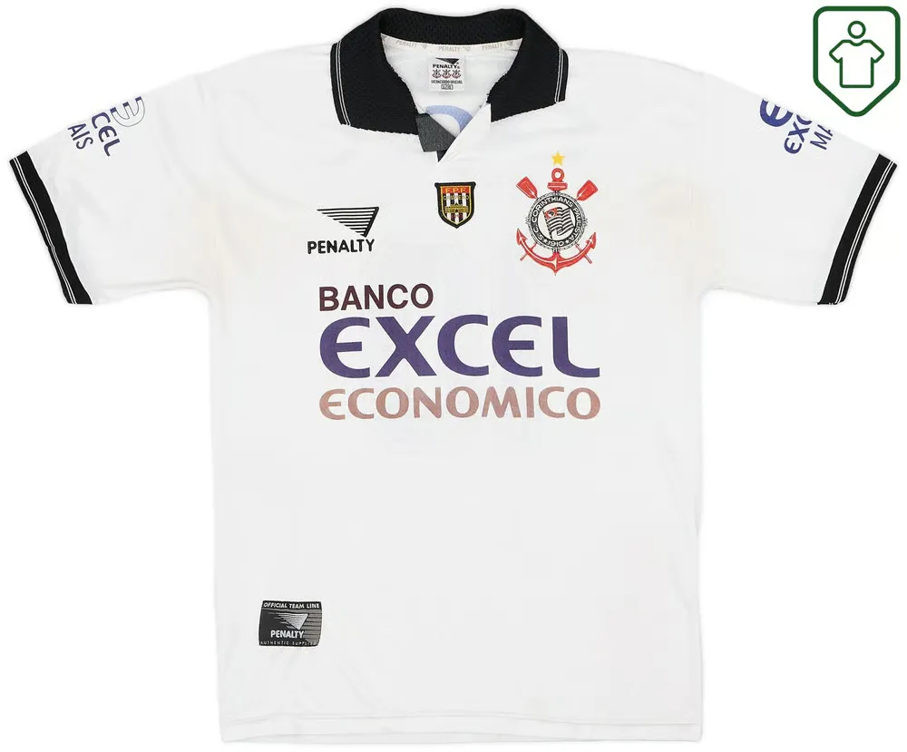 Homme Maillot rétro domicile Corinthians Paulista 1997