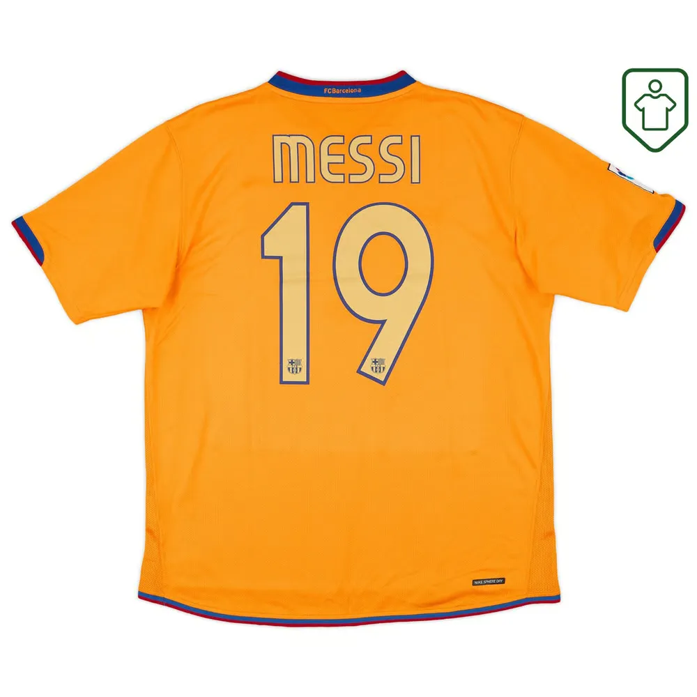 Homme Maillot rétro extérieur FC Barcelone 2006/08 Messi #19