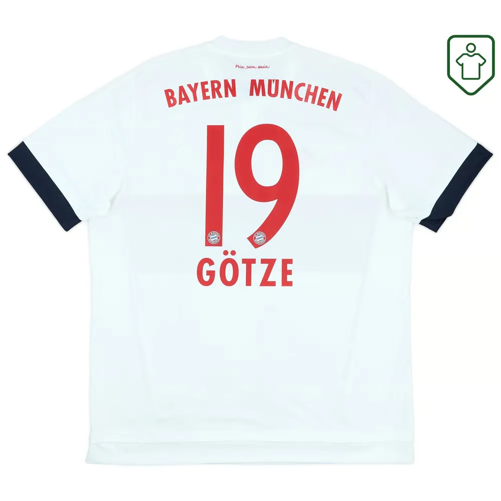 Homme Maillot extérieur rétro Bayern Munich 2015/16 Götze #19