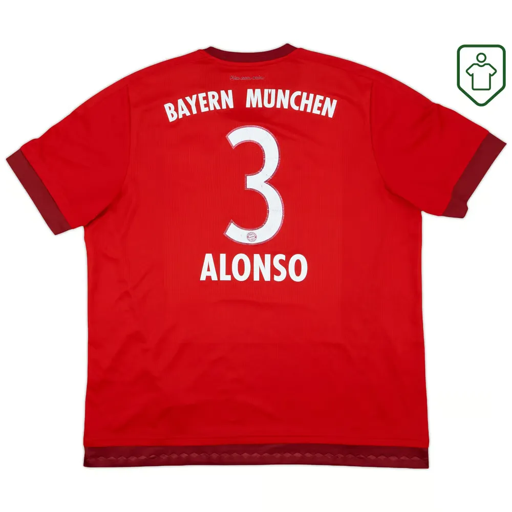 Homme Maillot domicile rétro Bayern Munich 2015/16 Alonso #3