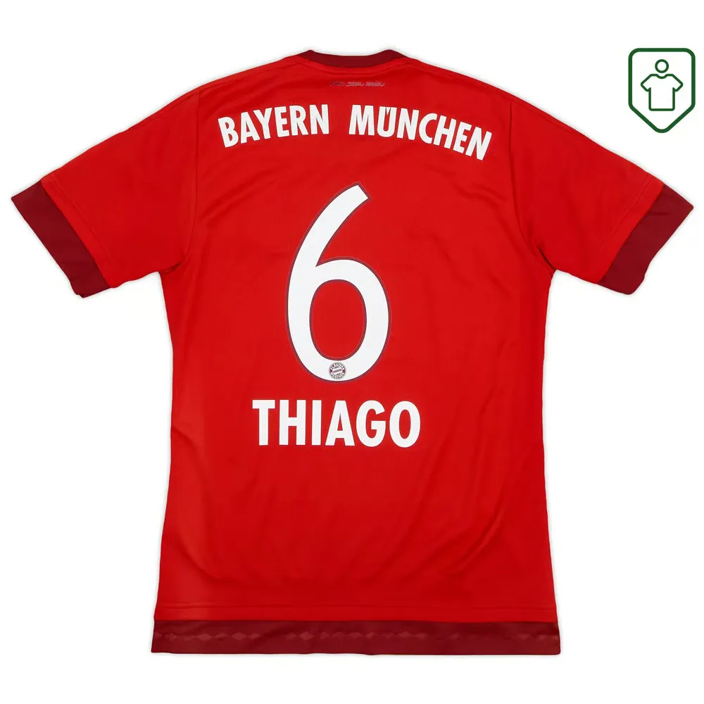 Homme Maillot domicile rétro Bayern Munich 2015/16 Thiago #6
