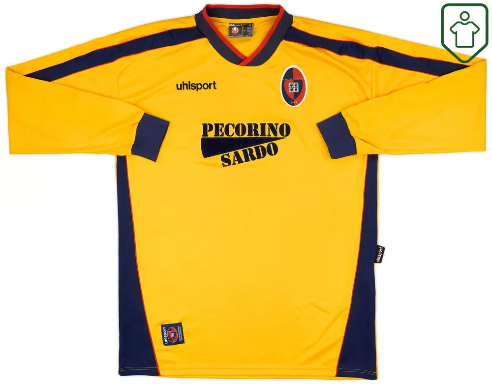 Homme Maillot manches longues rétro Cagliari Calcio 2000/01