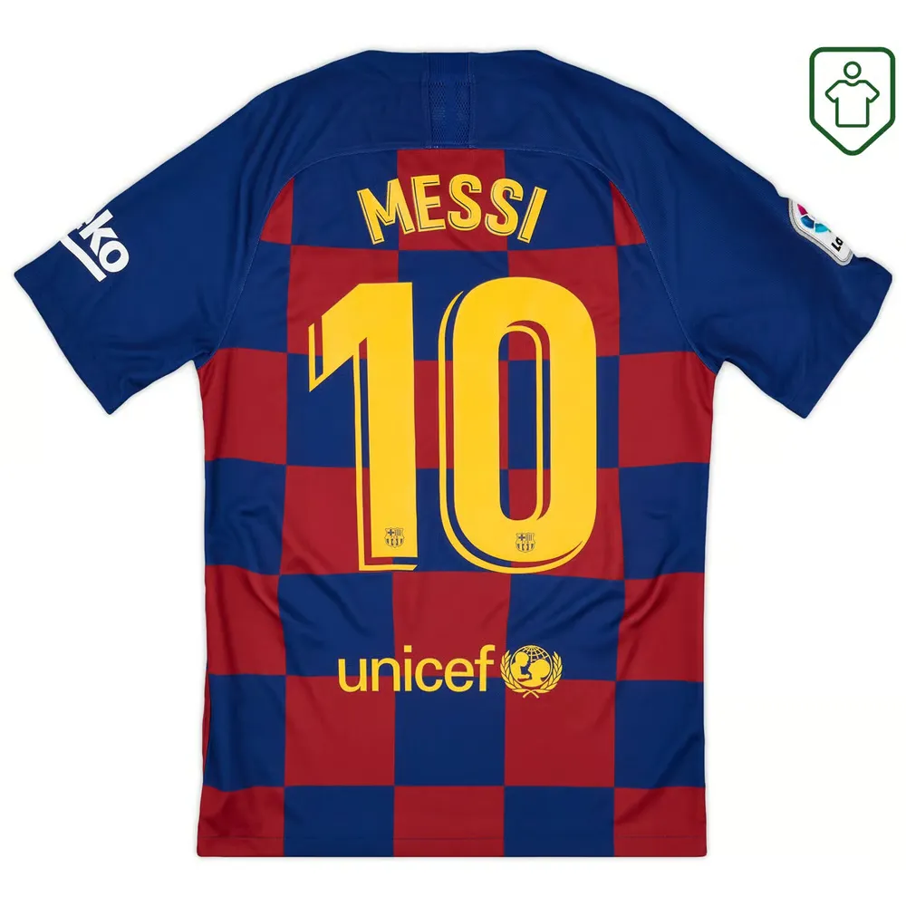 Homme Maillot rétro domicile FC Barcelone 2019/20 Messi #10