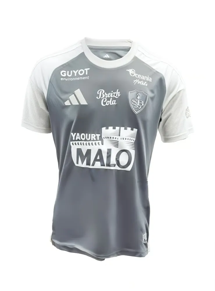 Homme Brest 2025/26 Maillot Extérieur - Gris