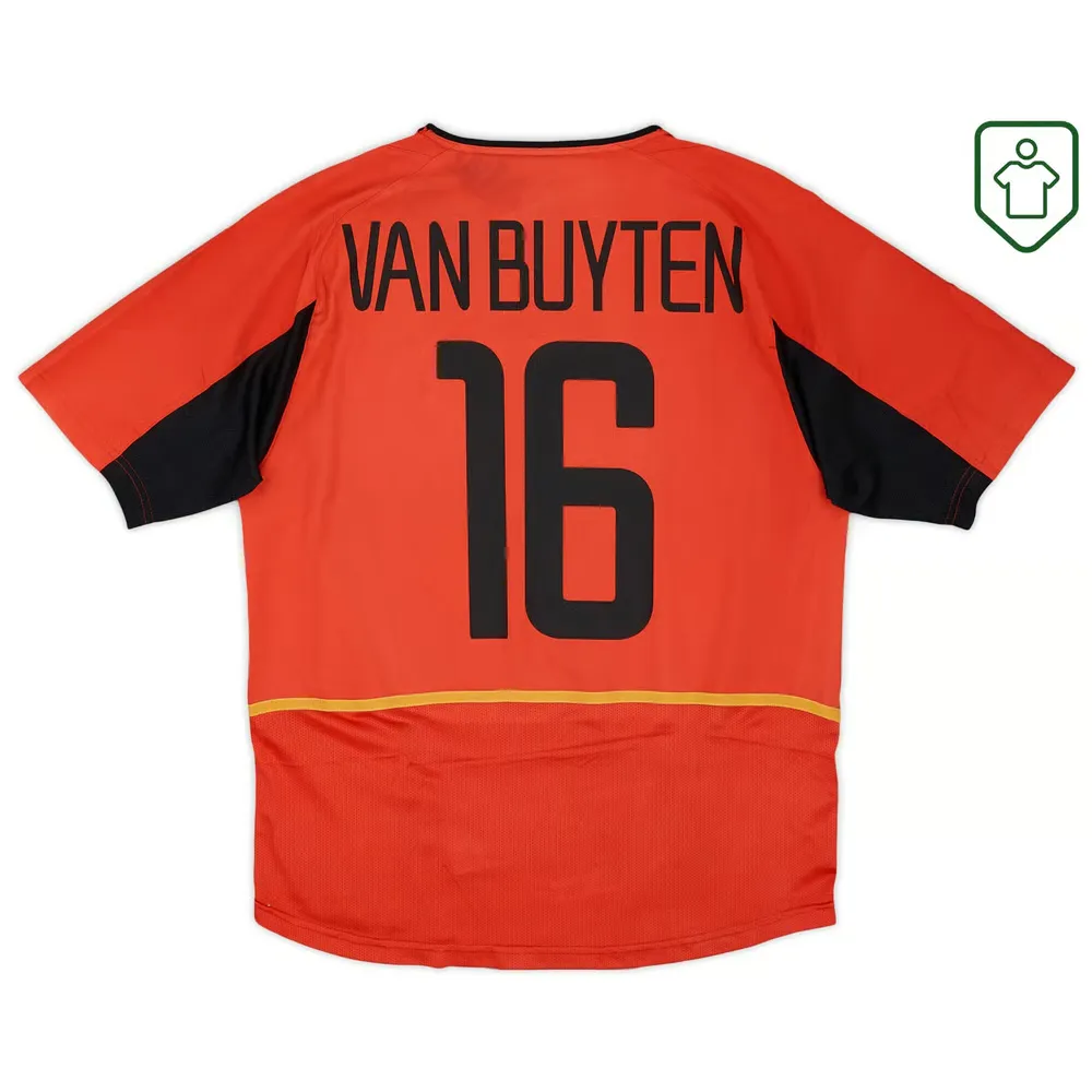 Homme Maillot rétro domicile Belgique 2002/04 Van Buyten #16