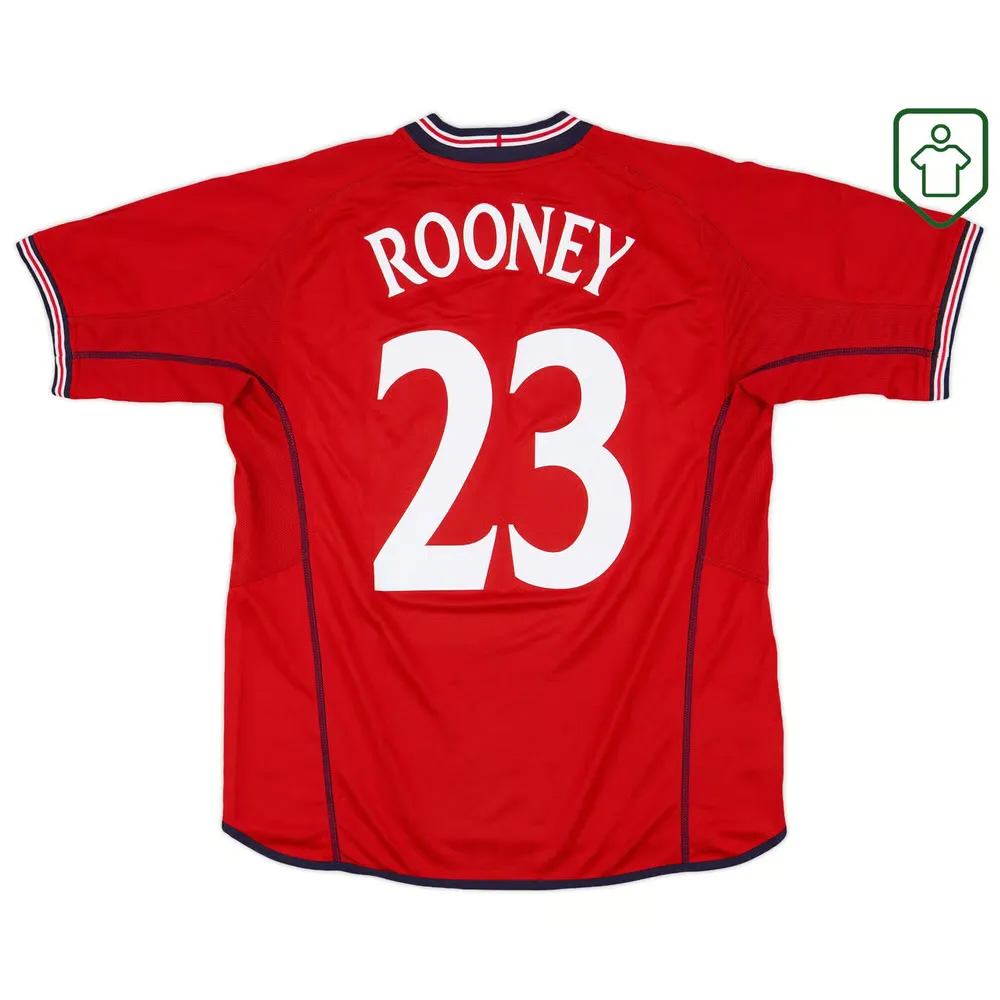 Homme Maillot rétro extérieur Angleterre 2002/04 Rooney #23