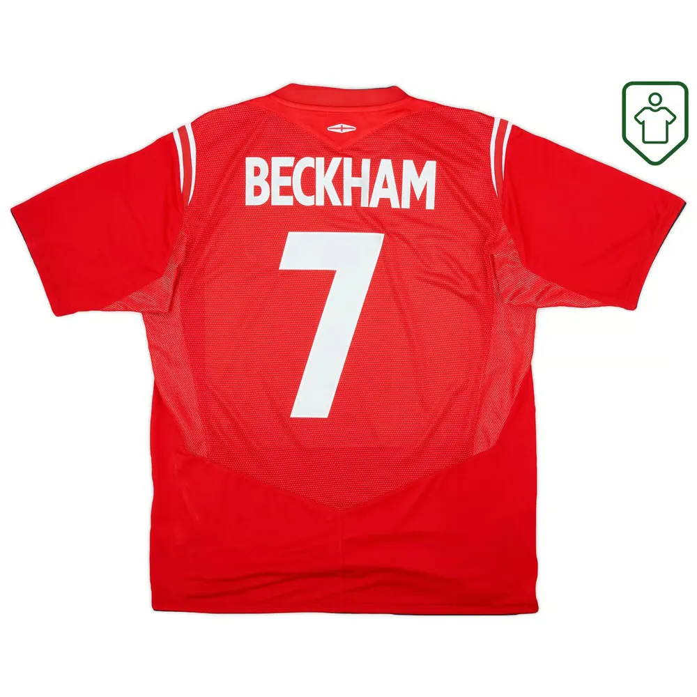 Homme Maillot rétro extérieur Angleterre 2004/06 Beckham #7