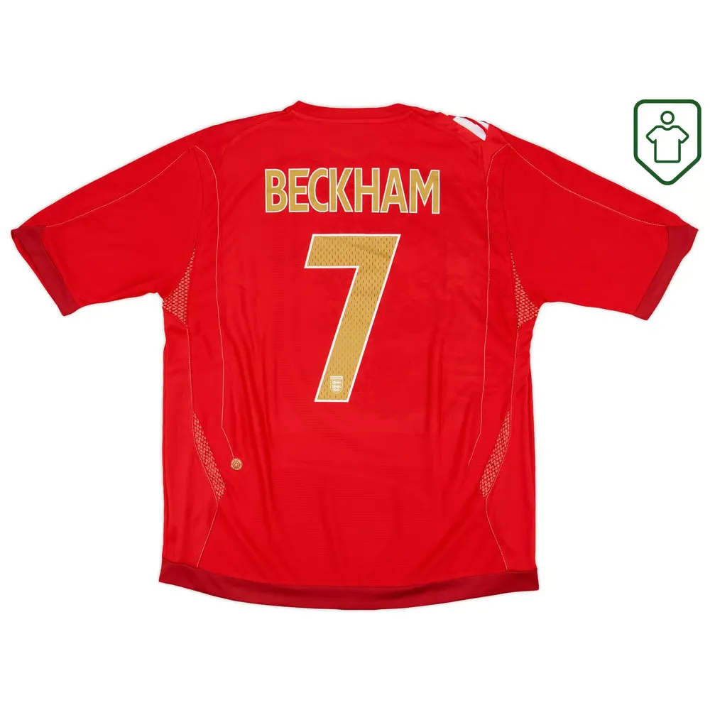 Homme Maillot rétro extérieur Angleterre 2006/08 Beckham #7