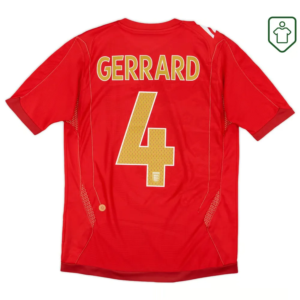 Homme Maillot rétro extérieur Angleterre 2006/08 Gerrard #4