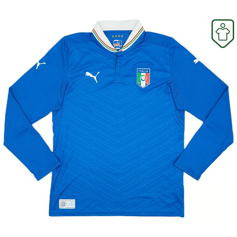 Homme Maillot rétro manches longues Italie 2012/13