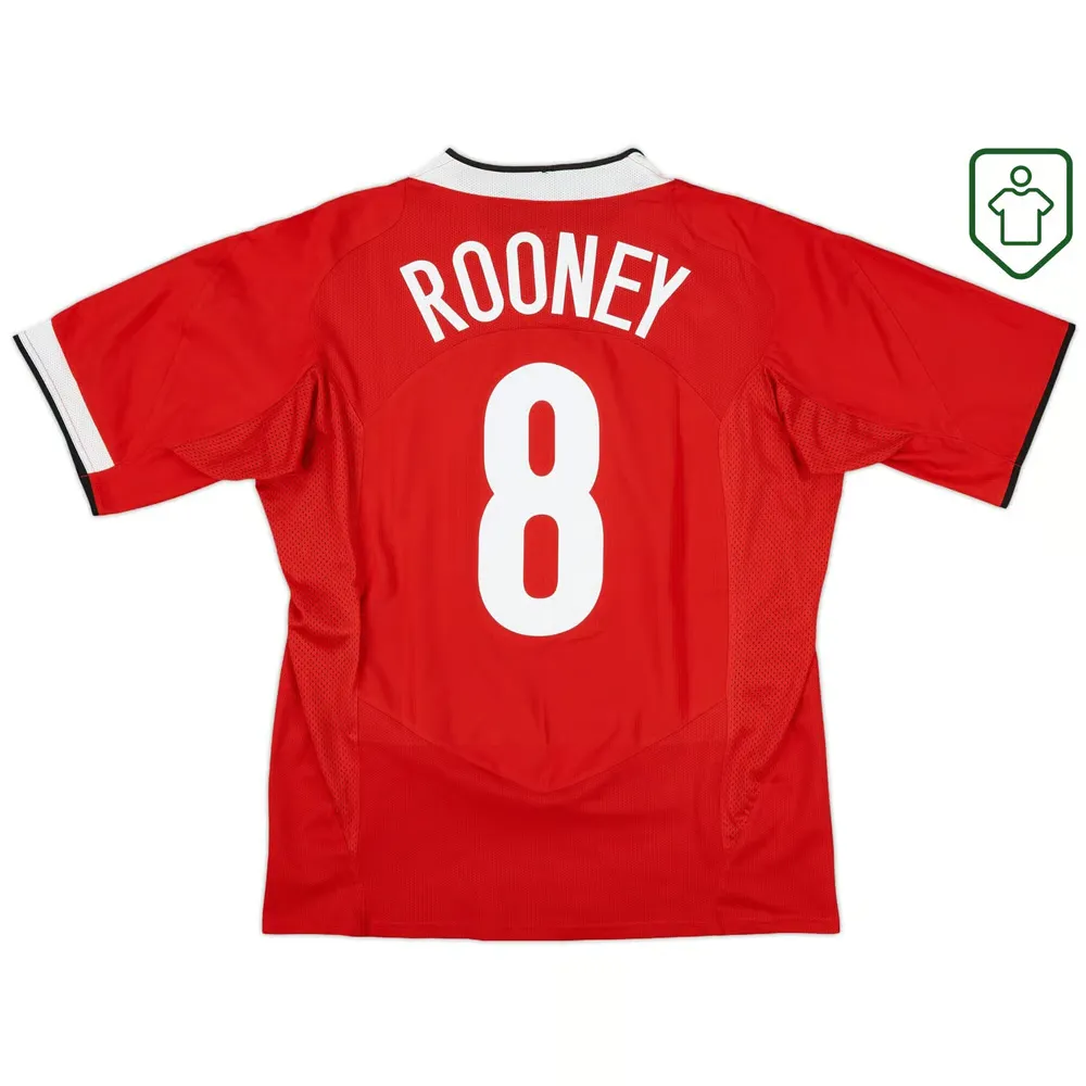 Maillot rétro domicile homme Manchester United 2004/06 Rooney #8
