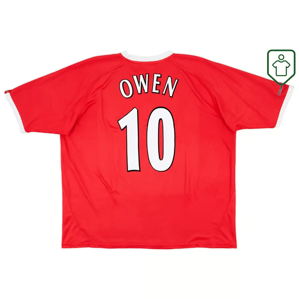 Maillot rétro domicile Ligue des champions homme Liverpool 2001/03 Owen #10