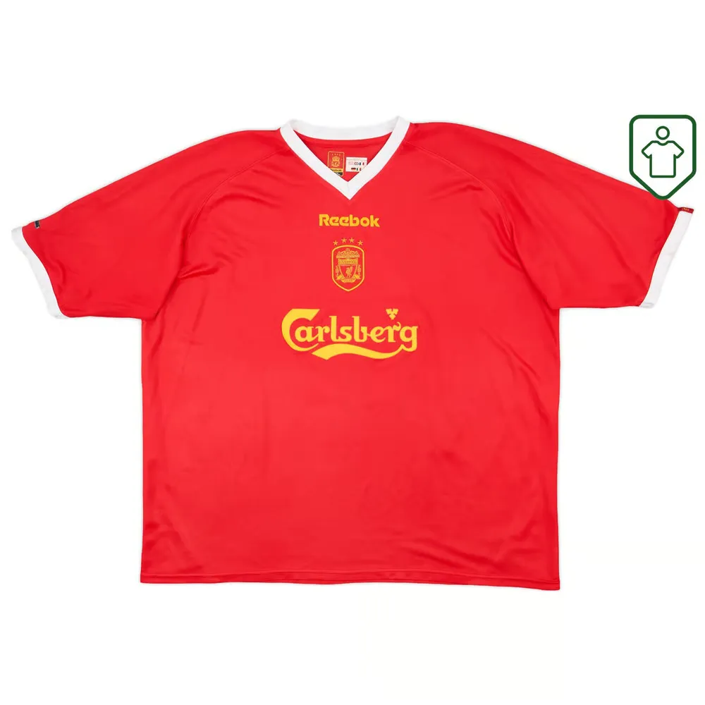 Maillot rétro domicile Ligue des champions homme Liverpool 2001/03 Owen #10 – Image 2