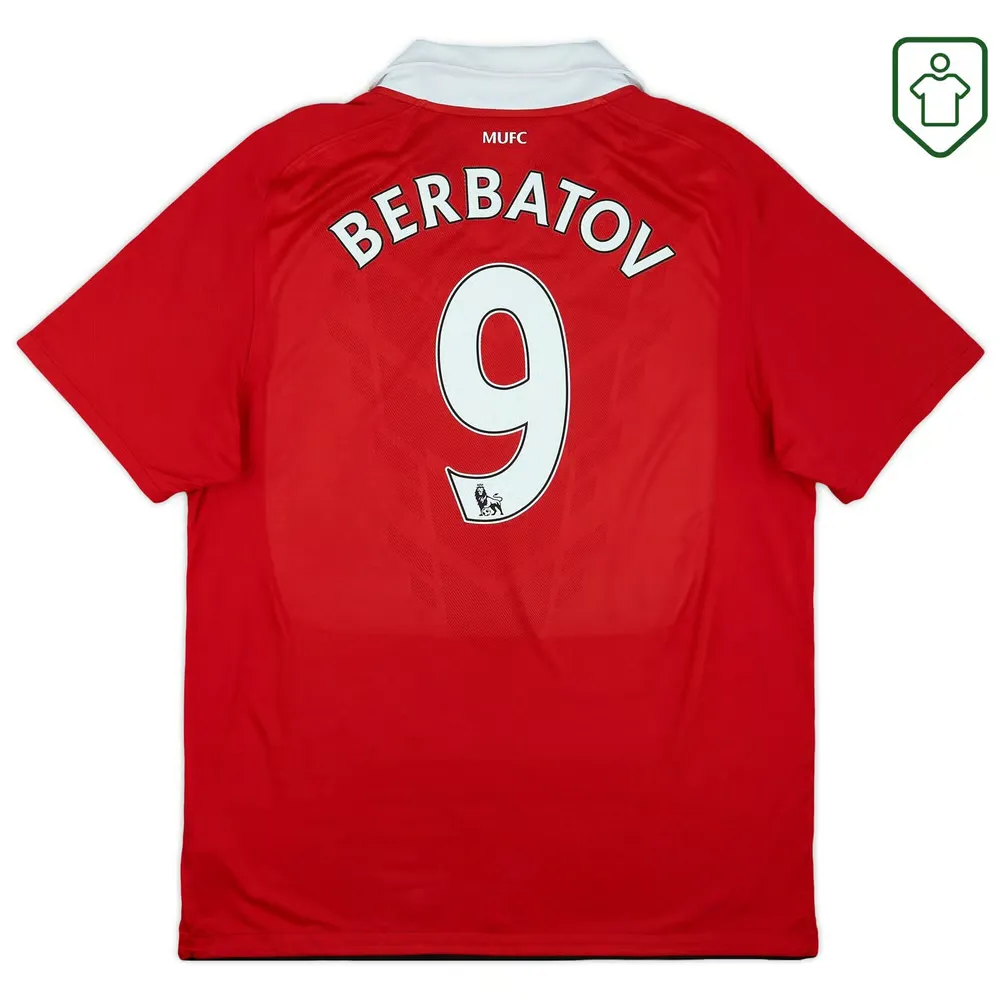 Maillot rétro domicile homme Manchester United 2010/11 Berbatov #9