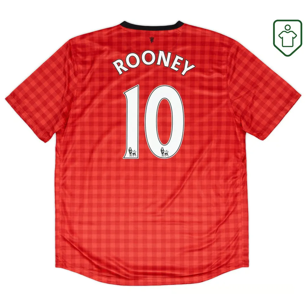 Maillot rétro domicile homme Manchester United 2012/13 Rooney #10