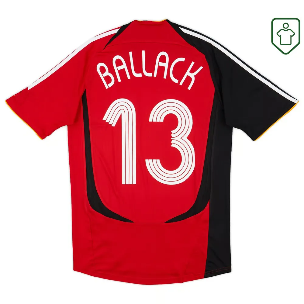 Homme Maillot rétro extérieur Allemagne 2005/07 Ballack #13