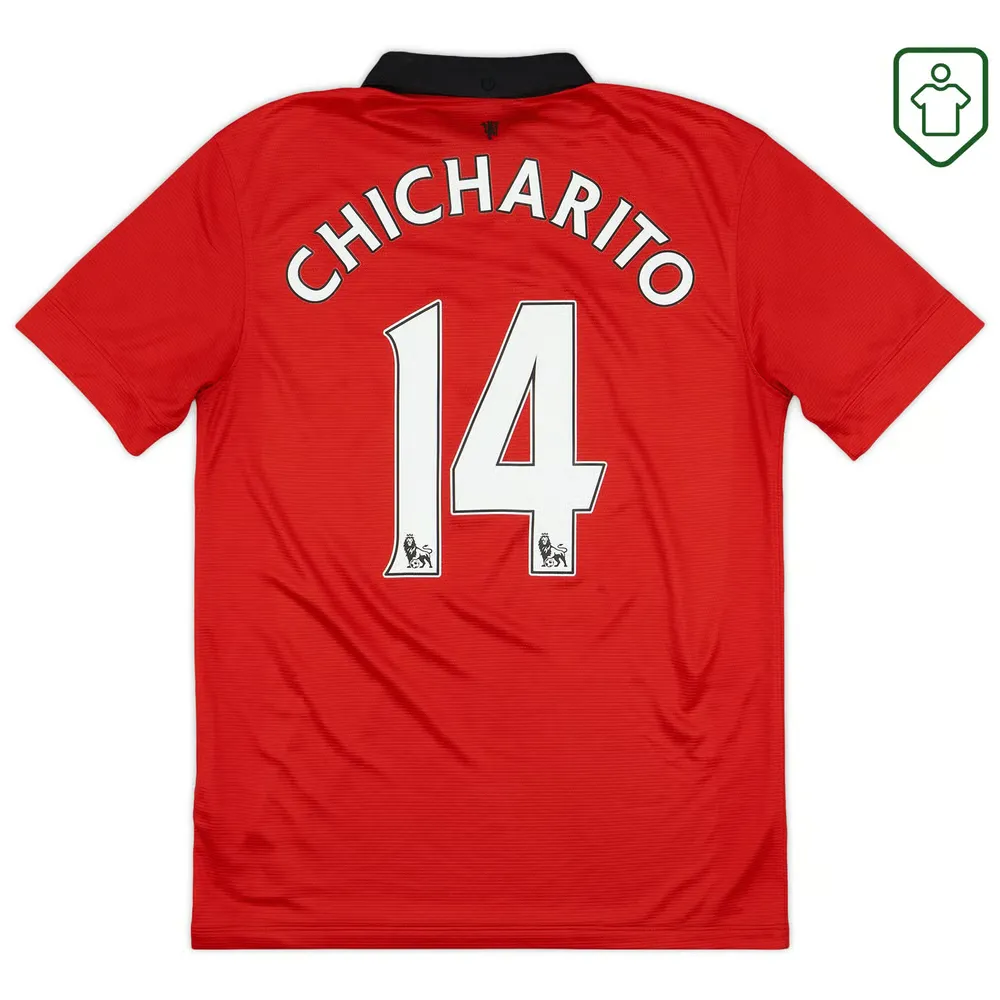 Maillot rétro domicile homme Manchester United 2013/14 Chicharito #14