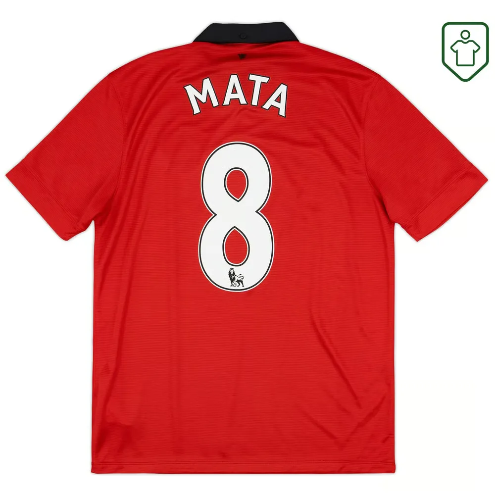 Maillot rétro domicile homme Manchester United 2013/14 Mata #8