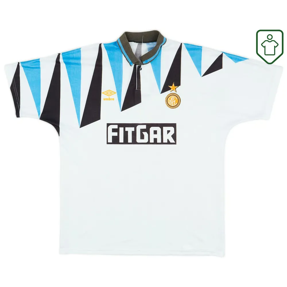 Homme Maillot extérieur rétro Inter Milan 1991/92