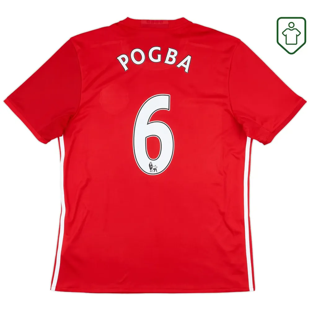Maillot rétro domicile homme Manchester United 2016/17 Pogba #6