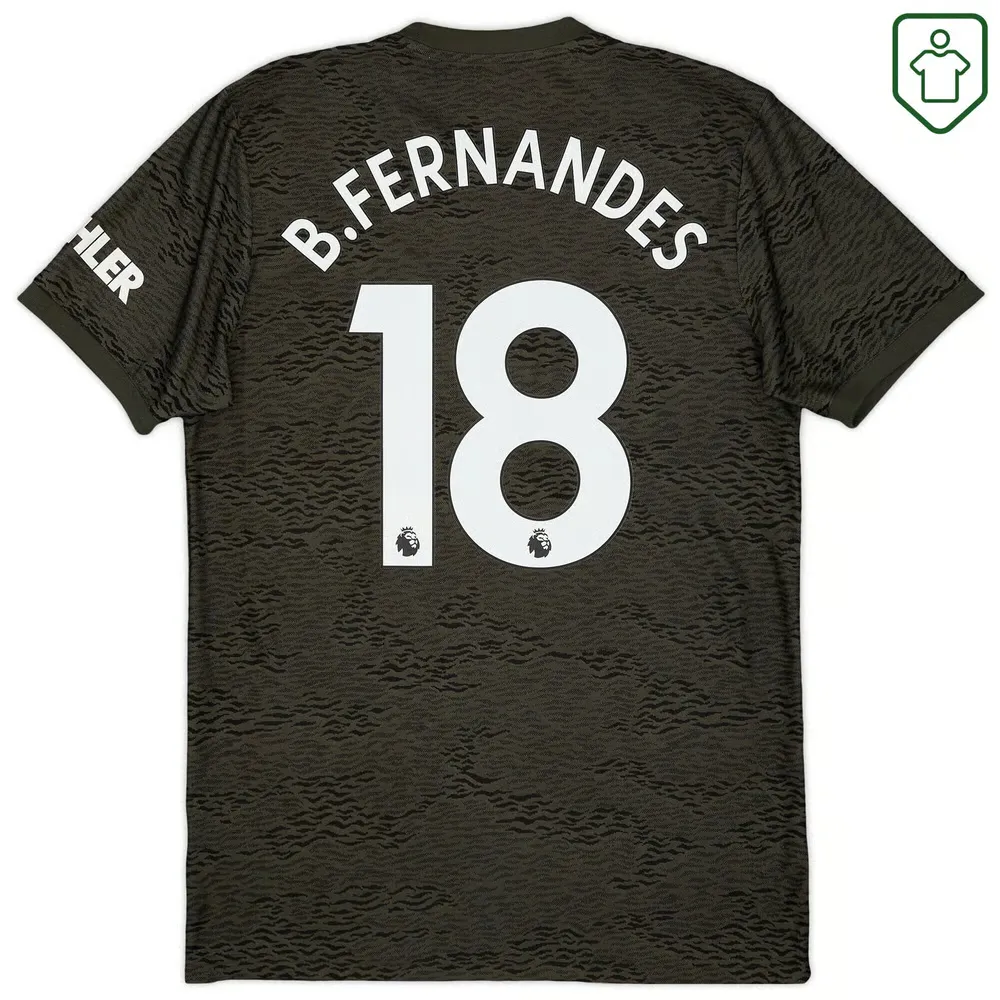 Maillot rétro extérieur homme Manchester United 2020/21 B. Fernandes #18