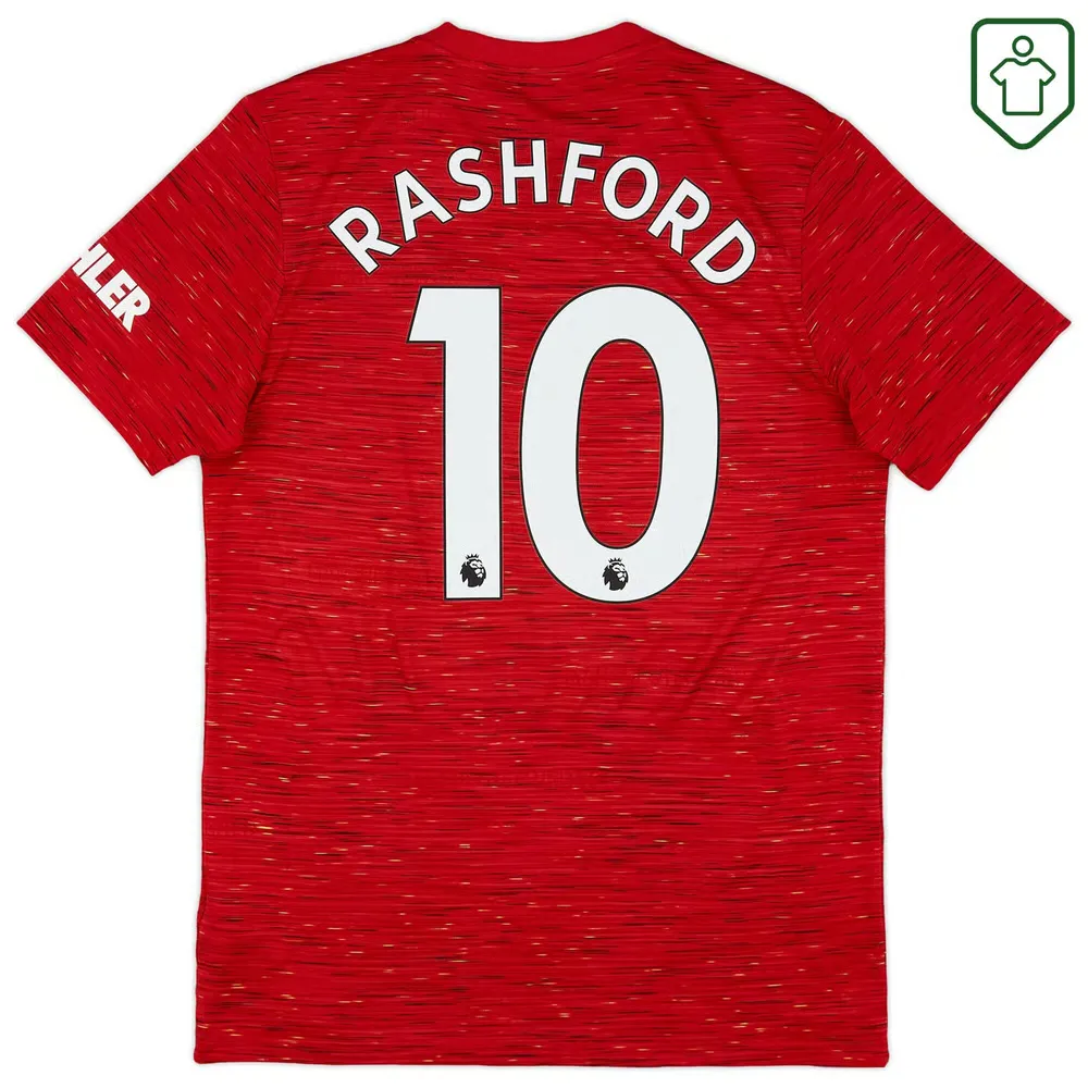 Maillot rétro domicile homme Manchester United 2020/21 Rashford #10