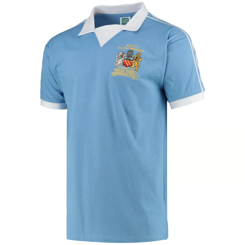 Maillot rétro homme Manchester City vainqueur League Cup 1976