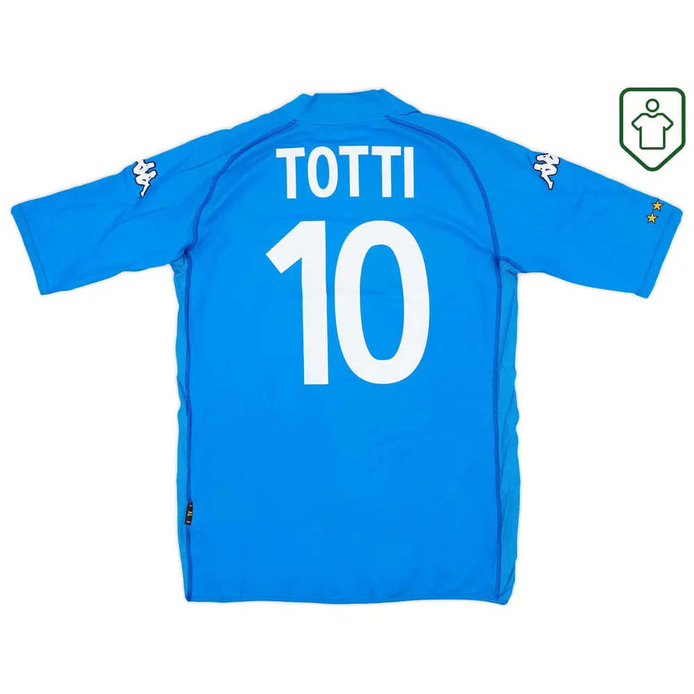 Homme Maillot rétro domicile Italie 2002 Totti #10