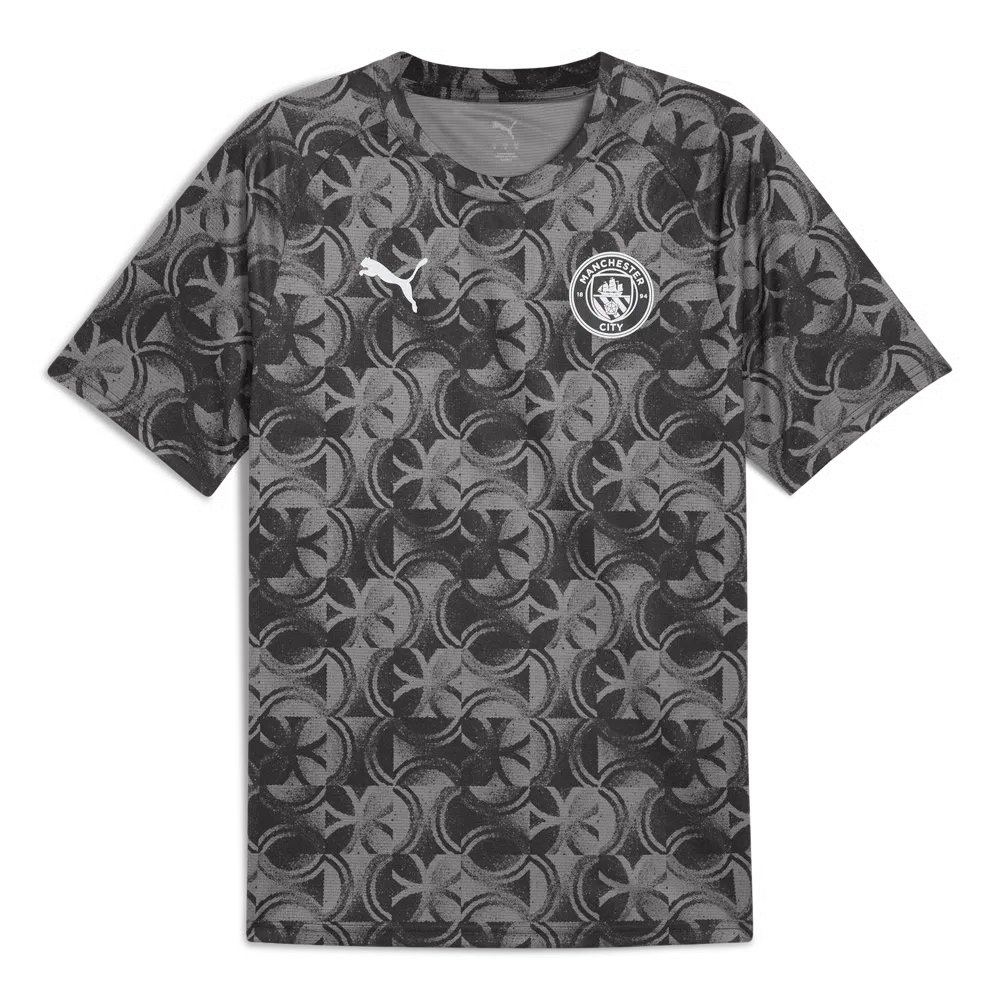 Homme Manchester City 2025/26 Troisième Maillot d’Échauffement - Noir