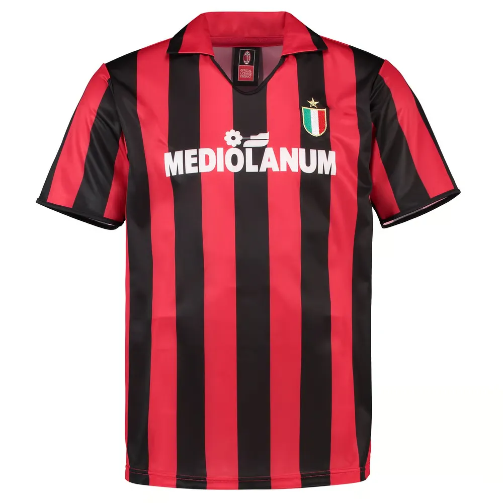 Homme Maillot domicile rétro Milan 1988