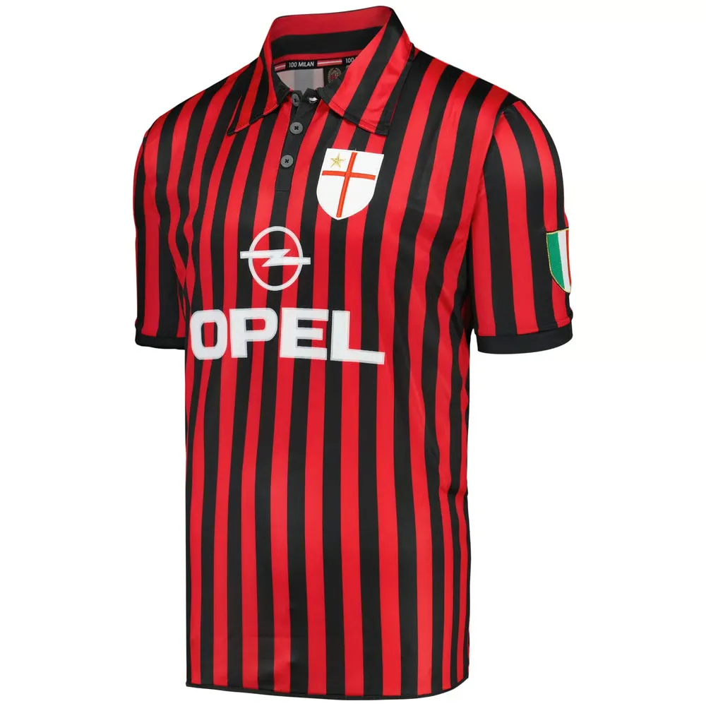Homme Maillot centenaire rétro Milan 2000