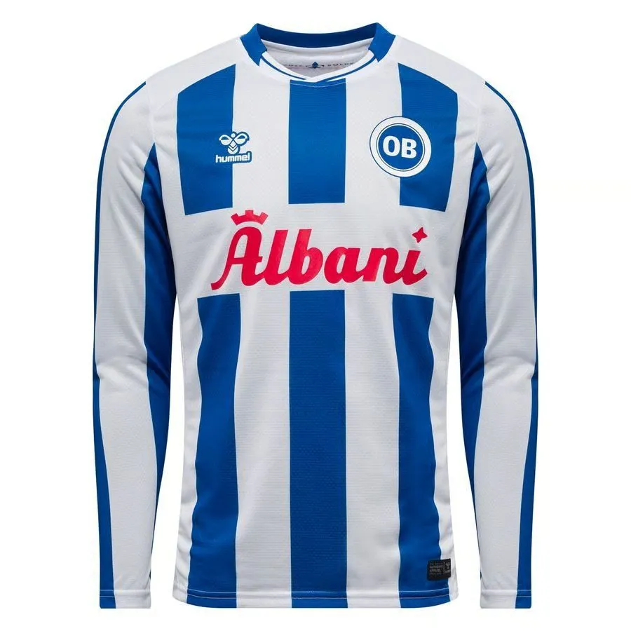 Homme Odense Boldklub 2025/26 maillot domicile manches longues