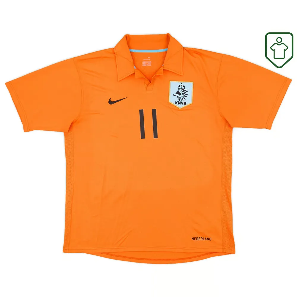 Homme Maillot rétro domicile Pays-Bas 2006/08 Robben #11 – Image 2