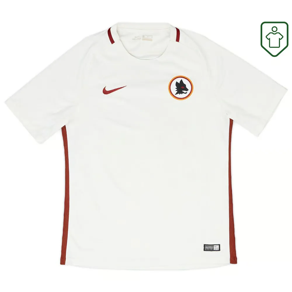 Homme Maillot extérieur rétro Roma 2016/17 Džeko #9 – Image 2