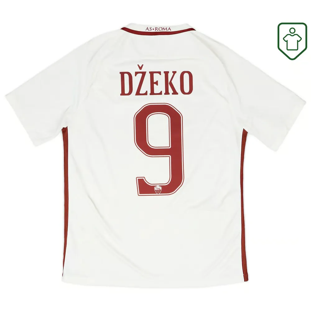 Homme Maillot extérieur rétro Roma 2016/17 Džeko #9