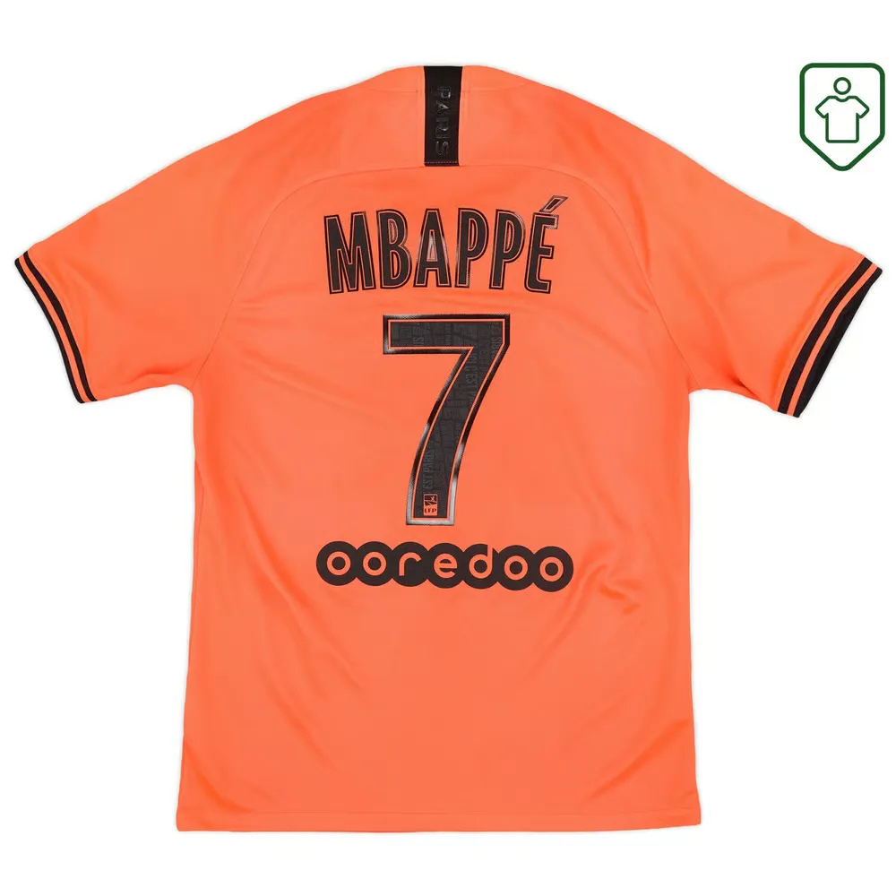 Homme Maillot rétro extérieur PSG 2019/20 Mbappe #7