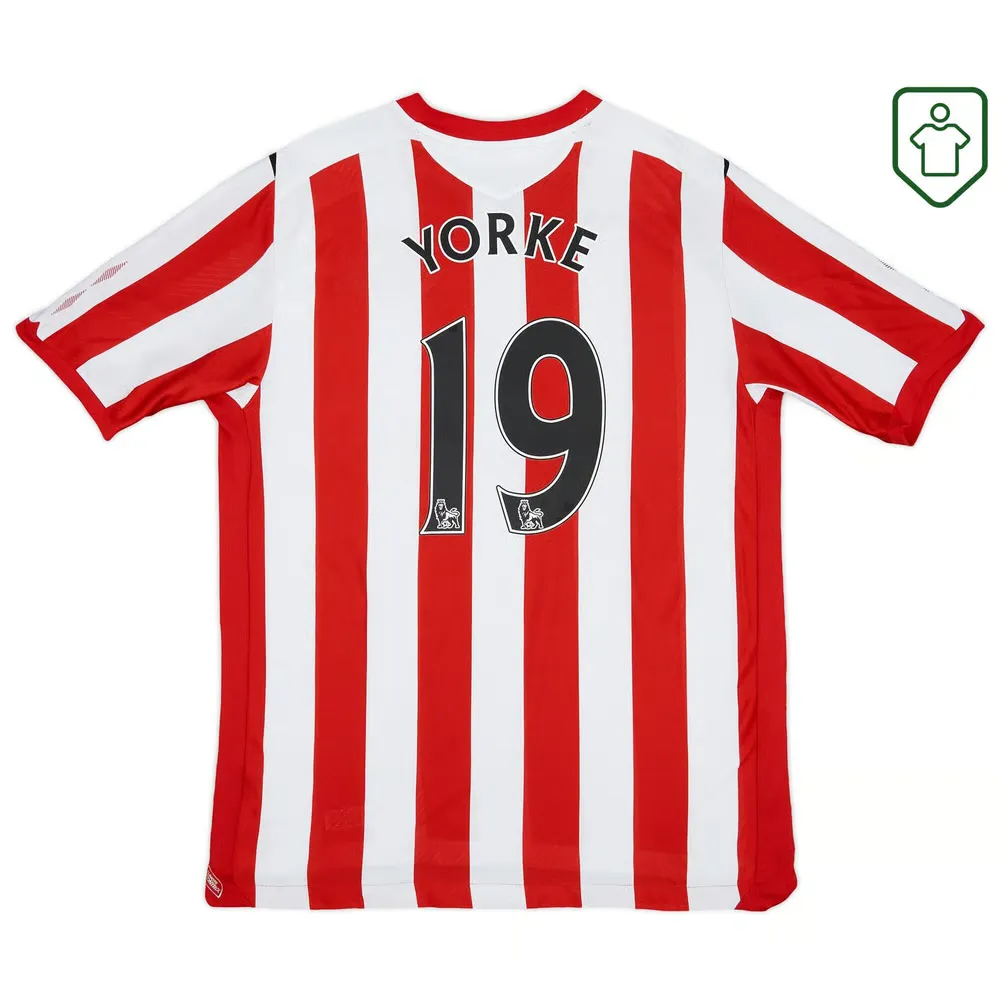 Maillot rétro domicile homme Sunderland 2008/09 Yorke #19