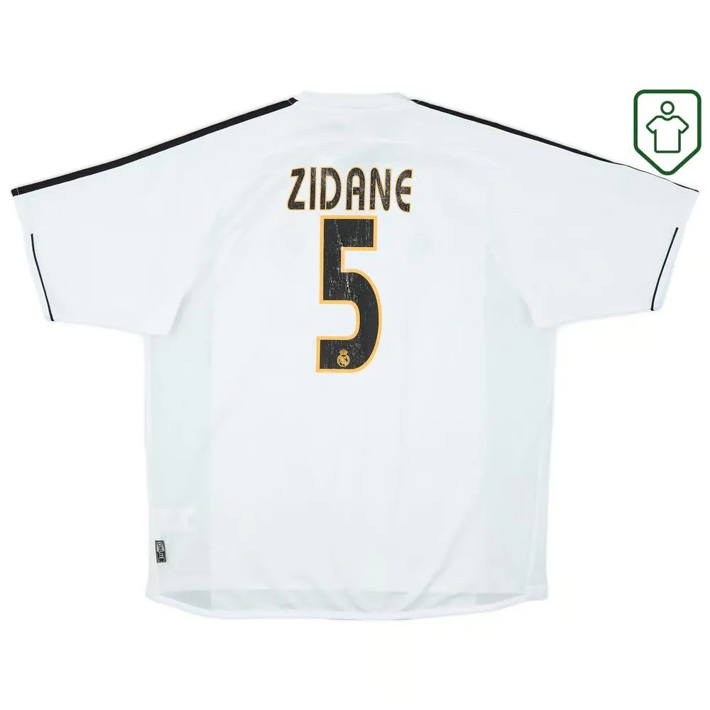 Homme Maillot rétro domicile Real Madrid 2003/04 Zidane #5