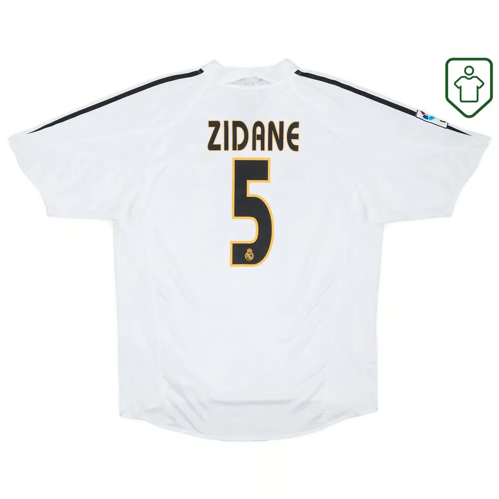 Homme Maillot rétro domicile Real Madrid 2004/05 Zidane #5