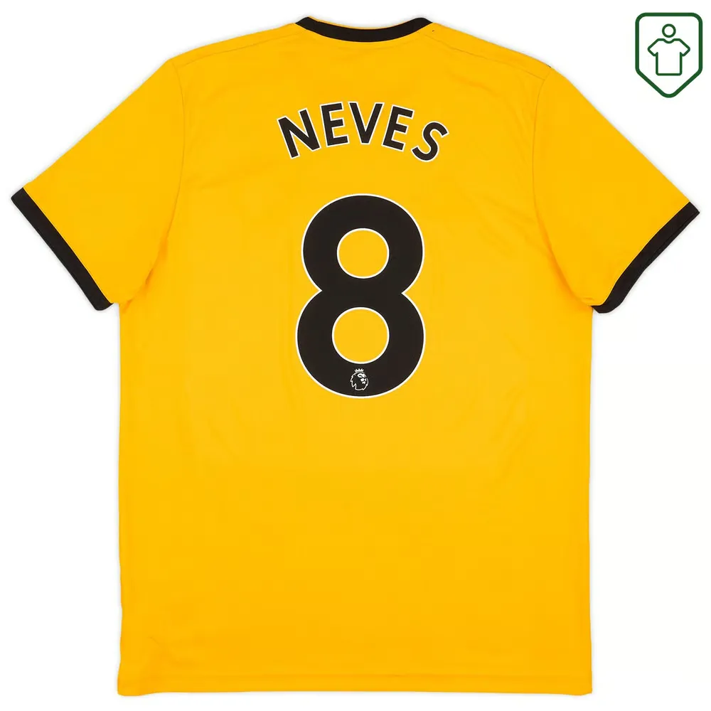 Maillot rétro domicile homme Wolverhampton Wanderers 2018/19 Neves #8