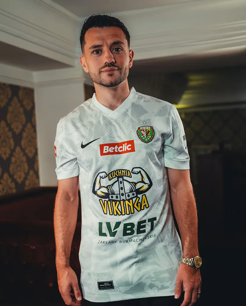 Hommes Śląsk Wrocław 2025/26 Extérieur Maillot Ligue