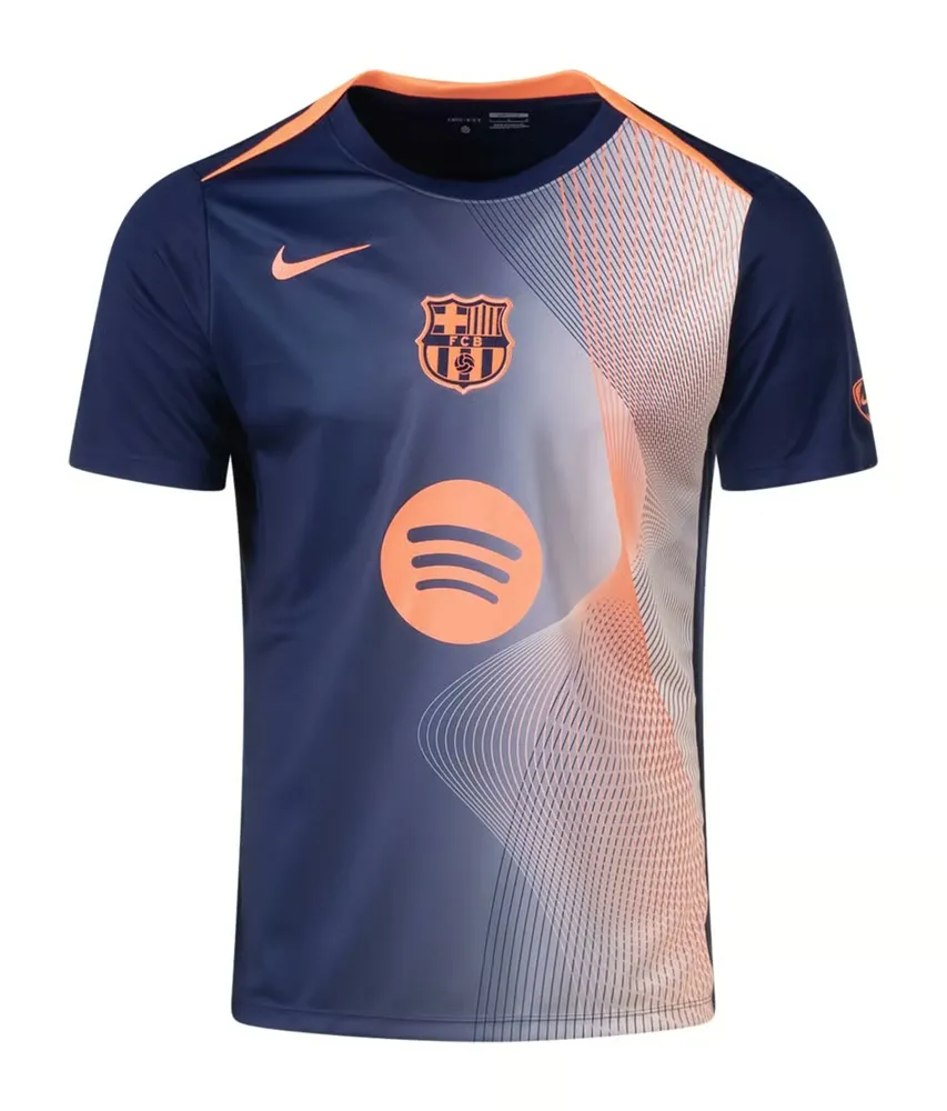 Femme FC Barcelone 2025/26 Troisième Maillot Prématch